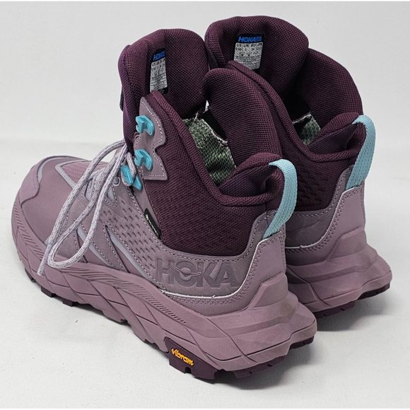 NEW! HOKA Anacapa Mid GTX Hiker Womens Boot 6.5B US ElderberryGrape - Picture 6 of 12